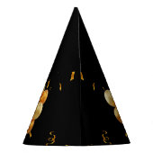 ハッピーバースデーのパーソナライズデザイン パーティーハット (裏面)