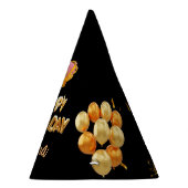 ハッピーバースデーのパーソナライズデザイン パーティーハット (右)