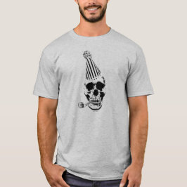 ハッピーバースデーのパーティーのスカル Tシャツ