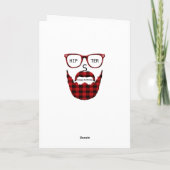 ハッピーバースデーのヒップスター カード (裏面)