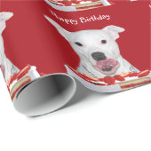 ハッピーバースデーのピットブル ラッピングペーパー (ロールコーナー)