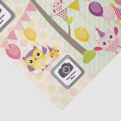 ハッピーバースデーのフクロウ 薄葉紙 (詳細)