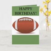 ハッピーバースデーのフットボールカード カード (黄色い花)