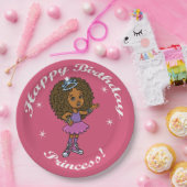 ハッピーバースデーのプリンセス! ペーパープレート (パーティー)