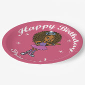 ハッピーバースデーのプリンセス! ペーパープレート (アングル)