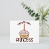 ハッピーバースデーのプリンセス ポストカード (スタンド正面)