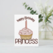 ハッピーバースデーのプリンセス ポストカード (スタンド正面)