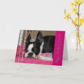 ハッピーバースデーのプリンセス- Lola B.ボストン カード (黄色い花)