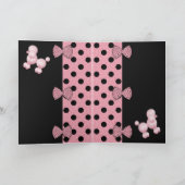 ハッピーバースデーのプードル カード (内部)