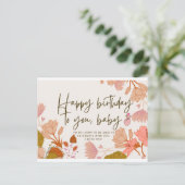 ハッピーバースデーのベビー ポストカード (スタンド正面)