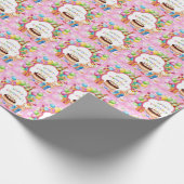 ハッピーバースデーのベビー ラッピングペーパー (角)