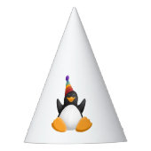 ハッピーバースデーのペンギンのパーティーの帽子 パーティーハット (正面)