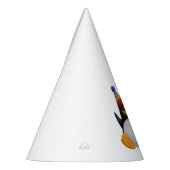 ハッピーバースデーのペンギンのパーティーの帽子 パーティーハット (左)