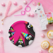 ハッピーバースデーのペンギンの紙皿 ペーパープレート (パーティー)