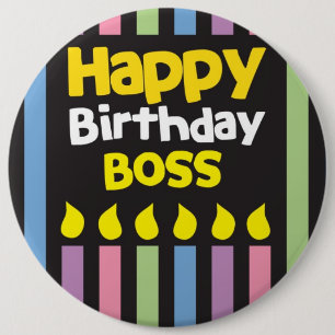 ハッピーバースデーのボス! 缶バッジ