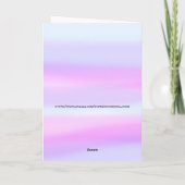 ハッピーバースデーのポーランド水洗剤空白の カード (裏面)