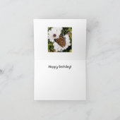 ハッピーバースデーのマダラチョウカード カード (内部)