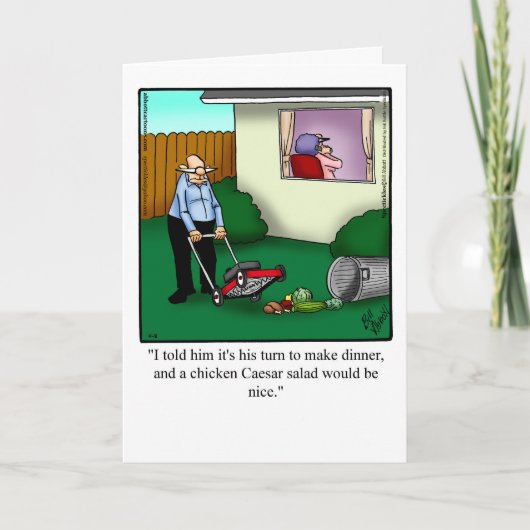 ハッピーバースデーのユーモアのグリーティングカード カード (正面)