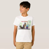 ハッピーバースデーのリス Tシャツ (正面フル)