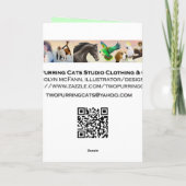 ハッピーバースデーのルナガカード カード (裏面)