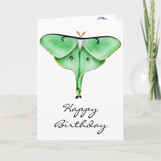 ハッピーバースデーのルナガカード カード (正面)