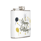ハッピーバースデーのレタリング フラスク (右)