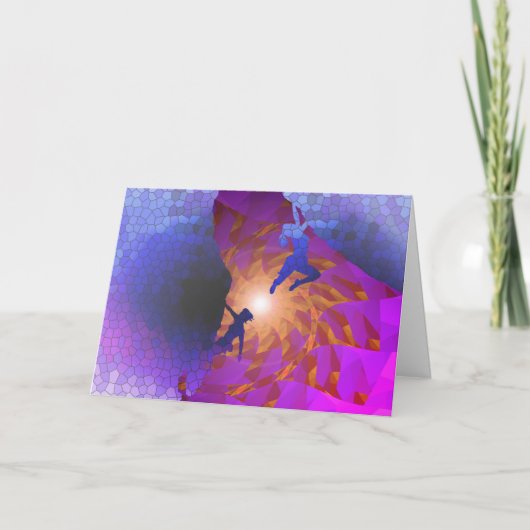 ハッピーバースデーのロック・クライマーカード カード (正面)