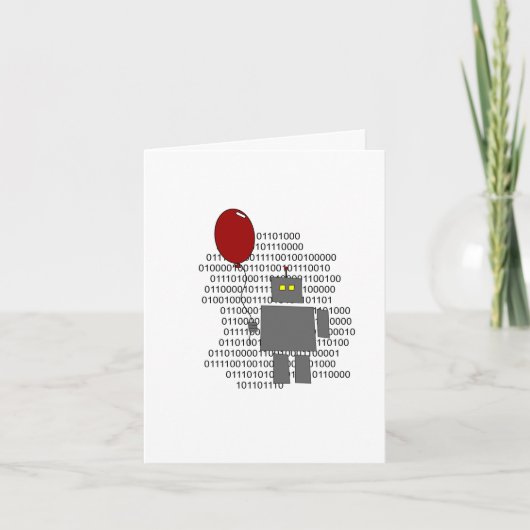 ハッピーバースデーの人間 カード (正面)