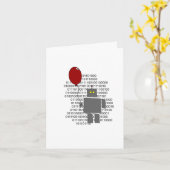 ハッピーバースデーの人間 カード (黄色い花)