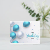 ハッピーバースデーの作成 ポストカード (スタンド正面)