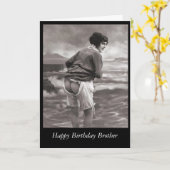 ハッピーバースデーの兄弟 カード (黄色い花)