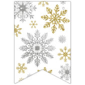 ハッピーバースデーの冬のバンティングバナー バンティングフラッグ (第1の旗)