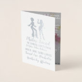 ハッピーバースデーの友人! 箔カード (正面)