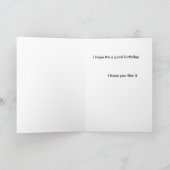 ハッピーバースデーの友達カード カード (内部)