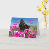 ハッピーバースデーの叔母さん カード (黄色い花)