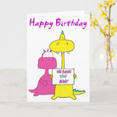 ハッピーバースデーの叔母さん カード (黄色い花)