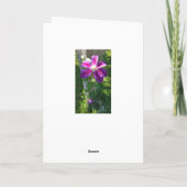 ハッピーバースデーの叔母さんPurple Flower Clematis カード (裏面)