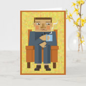 ハッピーバースデーの名刺 カード (黄色い花)