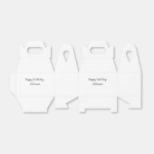 ハッピーバースデーの名前のタイトルシンプルミニマル追加 フェイバーボックス (折り畳みなし)