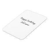 ハッピーバースデーの名前のタイトルシンプルミニマル追加 マグネット (左側)