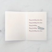 ハッピーバースデーの咀嚼の靴…. カード (内部)