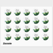 ハッピーバースデーの大きなカップのDaffodil #2シール ラウンドシール (シート)