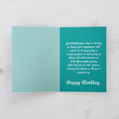 ハッピーバースデーの夫 カード (内部)