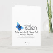 ハッピーバースデーの女の子は年齢カードを個人化します カード (裏面)