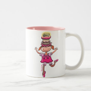 ハッピーバースデーの女の子 ツートーンマグカップ