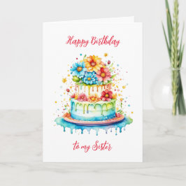 ハッピーバースデーの妹パーソナライズされた カード