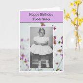 ハッピーバースデーの妹 カード (黄色い花)