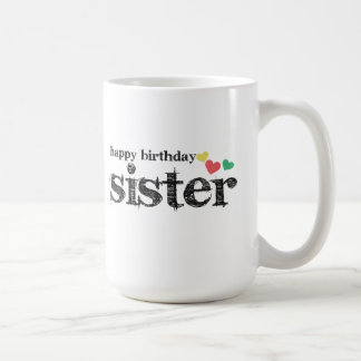 ハッピーバースデーの姉妹のコーヒー・マグ コーヒーマグカップ
