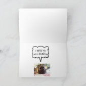 ハッピーバースデーの姉妹Iの鼻それはあなたのかわいい犬です カード (内部)