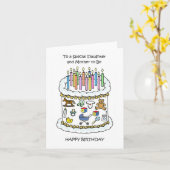 ハッピーバースデーの娘と母になる カード (黄色い花)